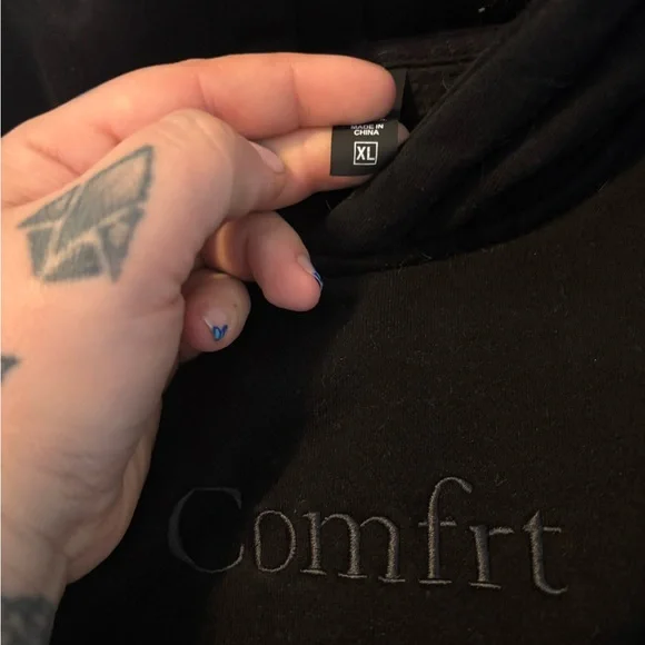 Comfrt Black Hoodie - Picture 2 of 2